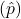 Rendered by QuickLaTeX.com (\hat{p})